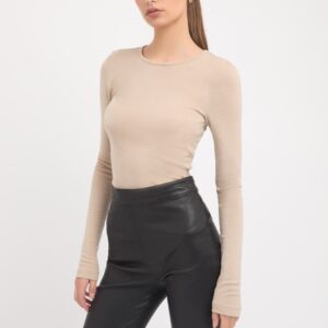 Long Sleeve Crew Neck Top Online Hot Sale