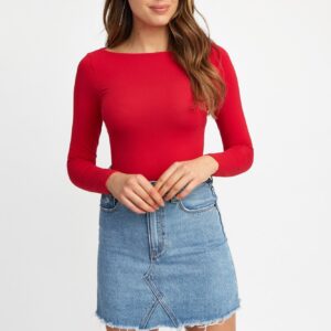 Mia Boat Long Sleeve Top Supply