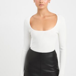 Lola Scoop Long Sleeve Top Hot on Sale