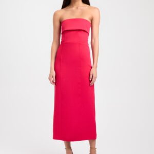 Oyster Strapless Midi Dress Online now