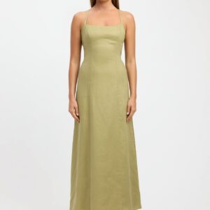 Palm Backless Dress Discount